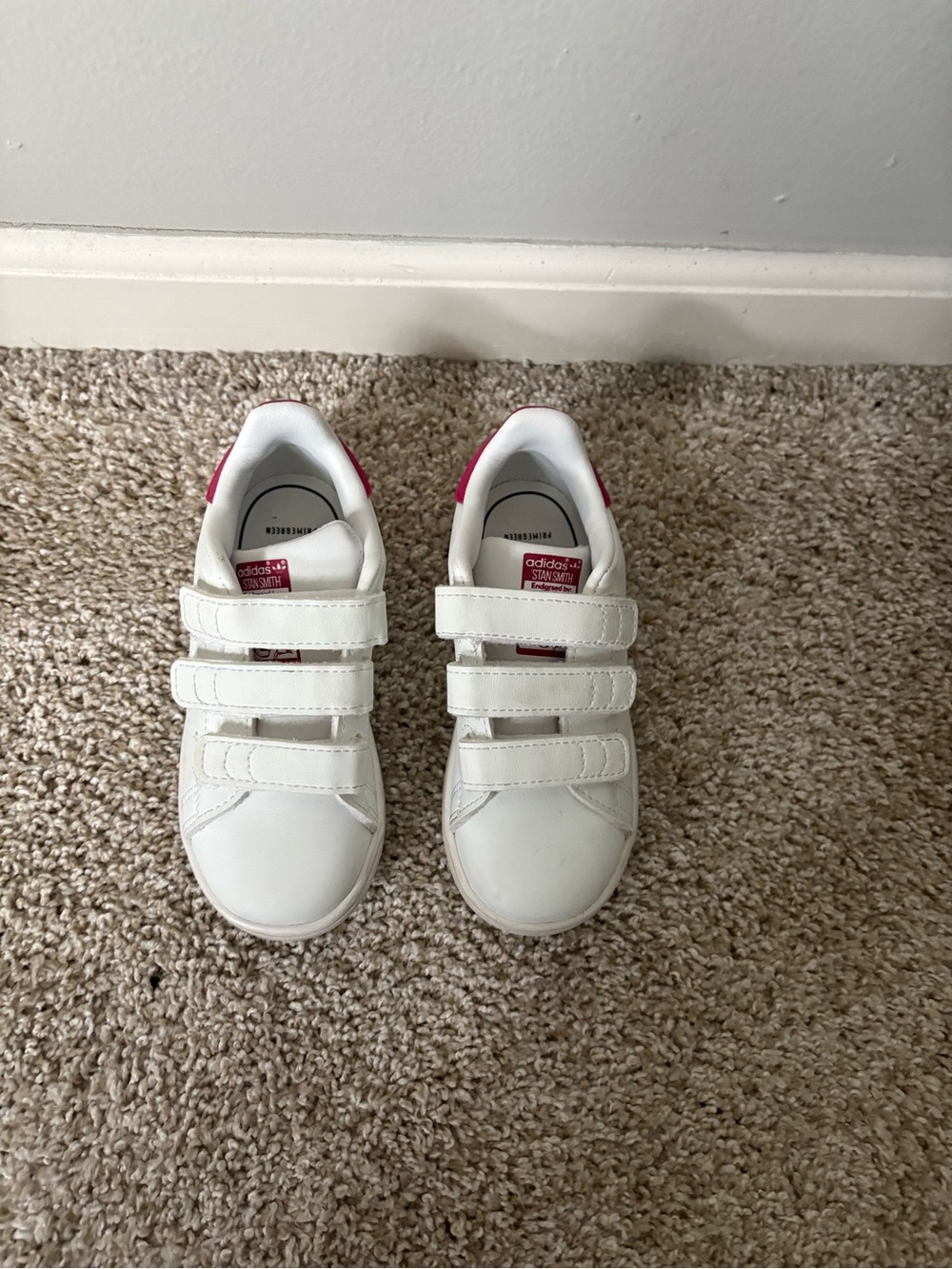 Adidas Stan Smith Sneaker White/Pink Toddler Girls